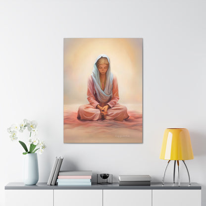 Stillness Fine Art Canvas Print, Female Discipleship, Gift for Her, Religious Gift for Her, Young Women Gift, Relief Society Gift, LDS artwork