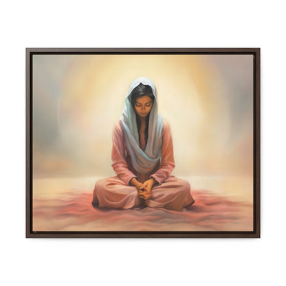 Stillness, Fine Art Canvas Print, Female Discipleship, Spiritual Art, Religious Artwork