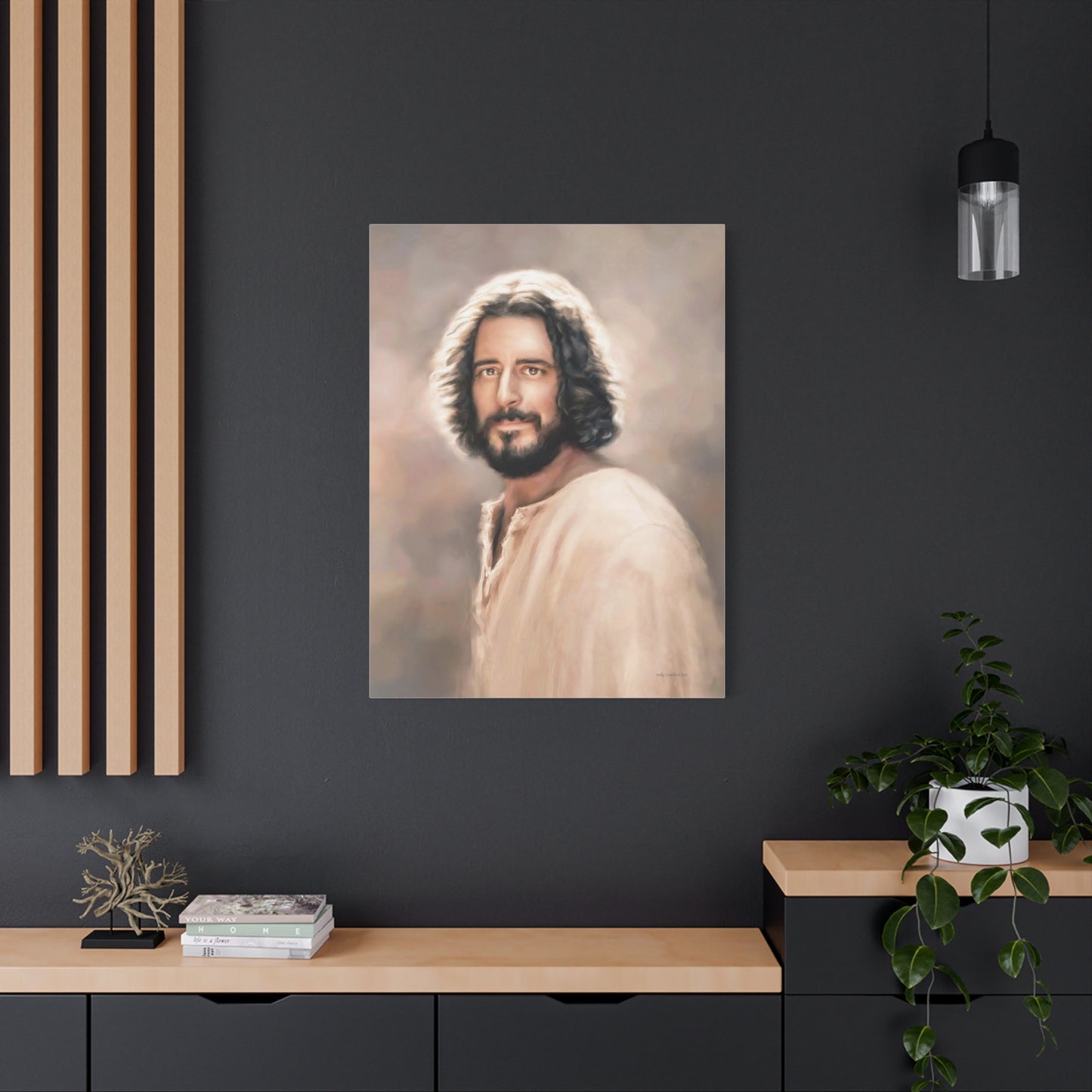 Jesus Christ Portrait, Fine Art Canvas Print, multiple sizes, The Chosen Artwork of Jesus Painting, Gift for Christian Homes