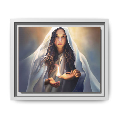 Mary Magdalene Woman Courage Framed Canvas Print of Painting, Female Discipleship, Beautiful Inspirational Art for Christians and Girls, 10 Virgins