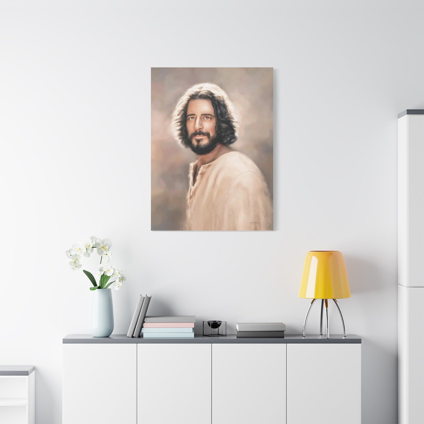 Jesus Christ Portrait, Fine Art Canvas Print, multiple sizes, The Chosen Artwork of Jesus Painting, Gift for Christian Homes