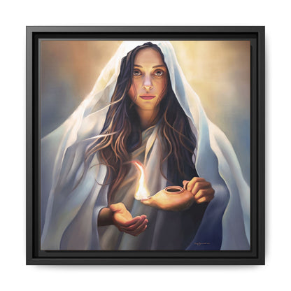 Mary Magdalene Woman Courage Framed Canvas Print of Painting, Female Discipleship, Beautiful Inspirational Art for Christians and Girls, 10 Virgins