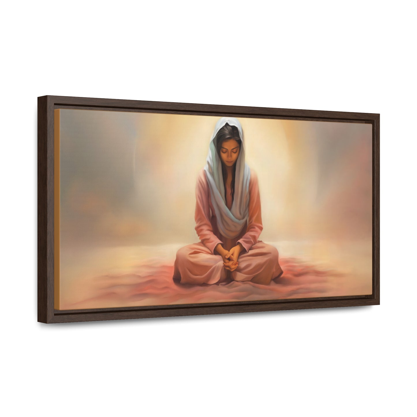 Stillness, Fine Art Canvas Print, Female Discipleship, Spiritual Art, Religious Artwork