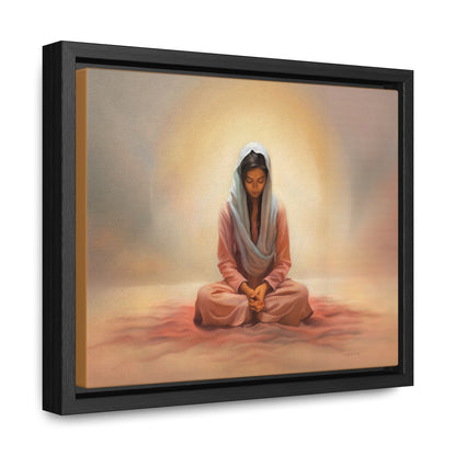 Stillness, Fine Art Canvas Print, Female Discipleship, Spiritual Art, Religious Artwork