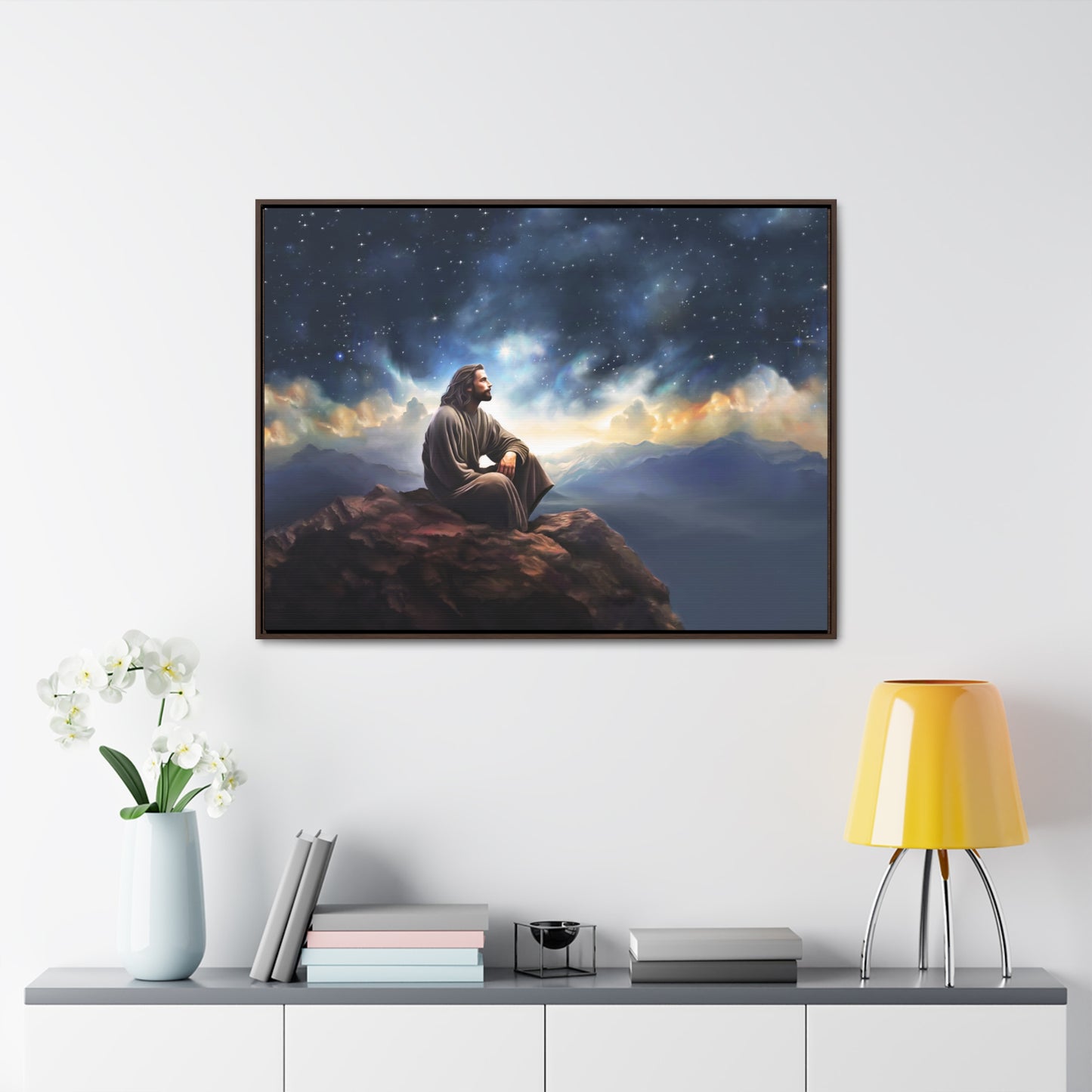 Jesus With The Stars, Fine Art Canvas Print, Many Sizes, Christian Art, Missionary Gifts