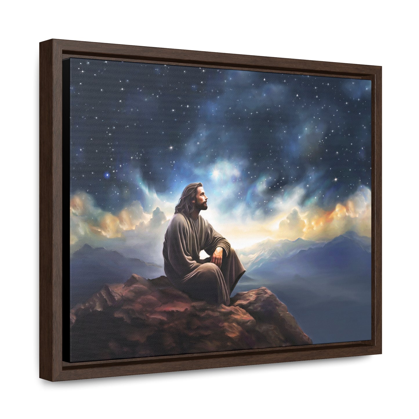 Jesus With The Stars, Fine Art Canvas Print, Many Sizes, Christian Art, Missionary Gifts