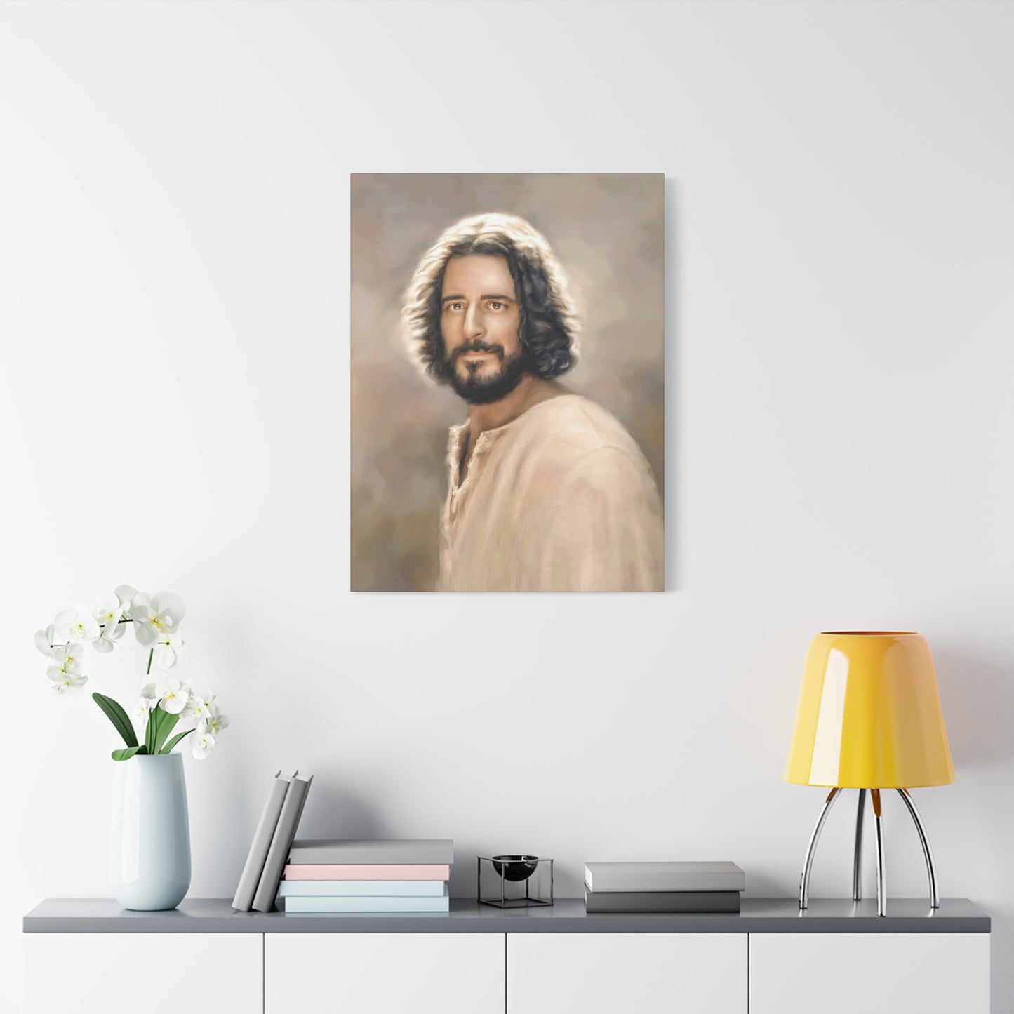 You Belong Jesus Christ Portrait, Fine Art Canvas Print, 16x20 and 5 other sizes, inspired by The Chosen Artwork of Jesus Painting
