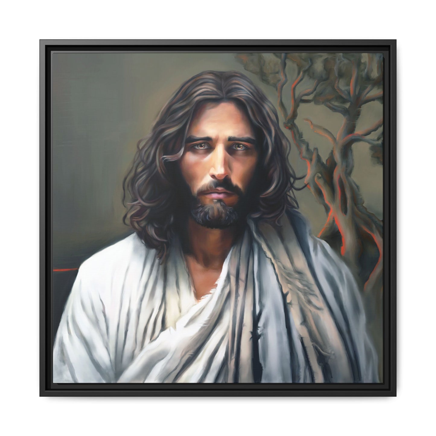 The End of Suffering, Jesus in Gethsemane, Fine Art Canvas Print, Christian Art, Jesus Artwork, Matte Canvas, Stretched, 0.75"