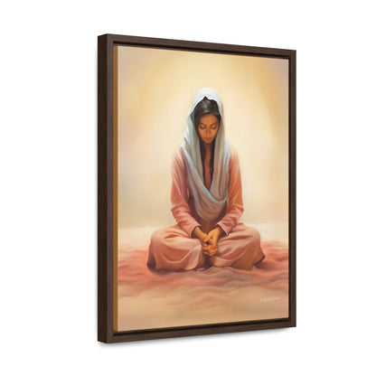 Stillness Speaks, Female Discipleship, Fine Art Canvas Print, Gift for Her, Spiritual Artwork, Stillness, Beauty for your wall