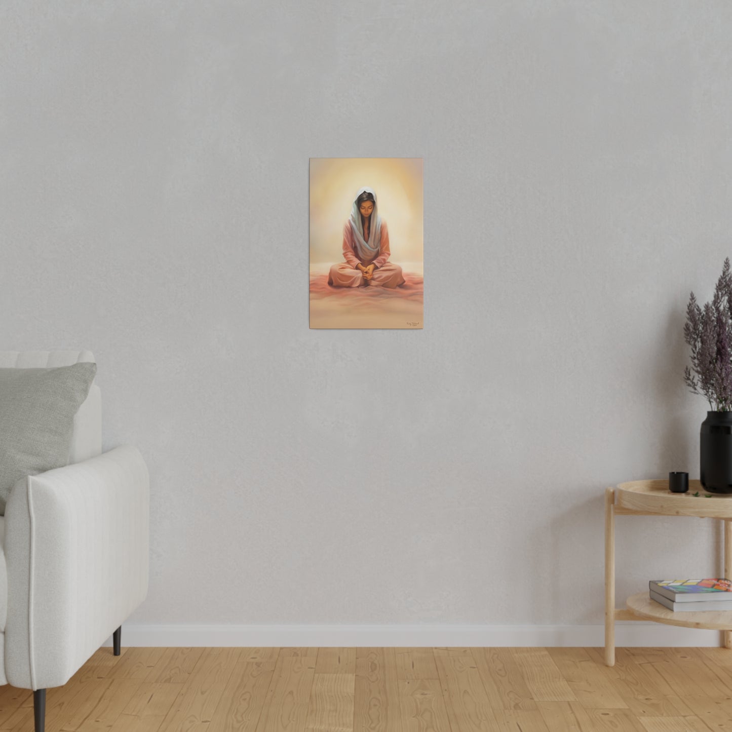 Stillness Fine Art Canvas Print, Spiritual Art, Gift for Her, Christian Artwork, Home Gift, Religious Artwork, Female Discipleship