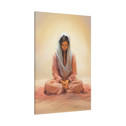 Stillness Fine Art Canvas Print, Spiritual Art, Gift for Her, Christian Artwork, Home Gift, Religious Artwork, Female Discipleship