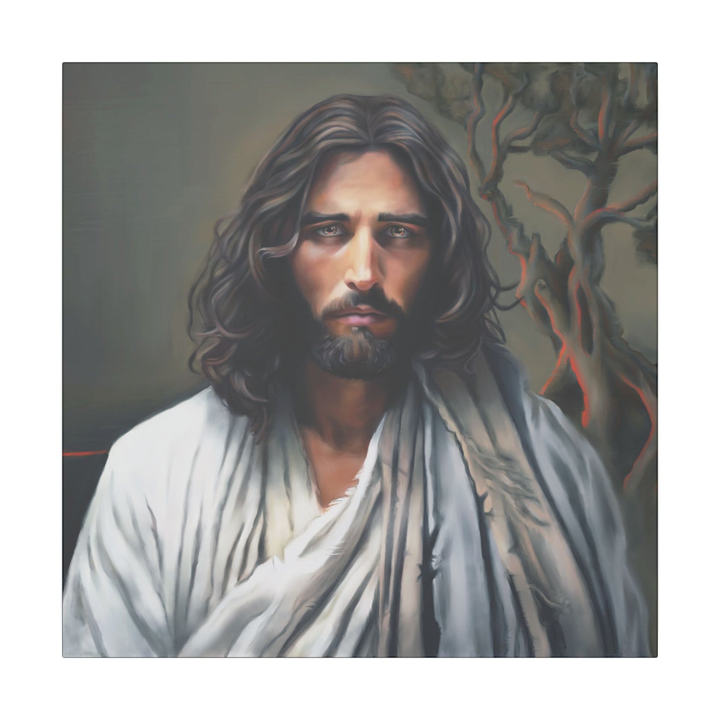 Portrait of Christ, Fine Art Canvas Print, Christian Art, Beautiful Jesus Artwork, Jesus Christ Gift