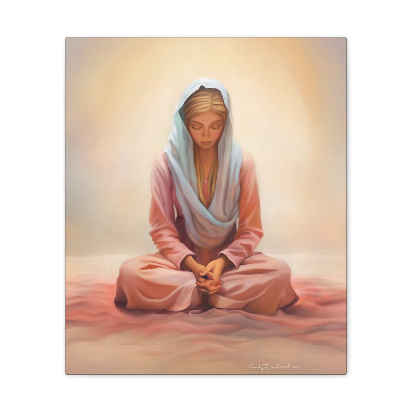 Stillness, Fine Art Canvas Print, Female Discipleship