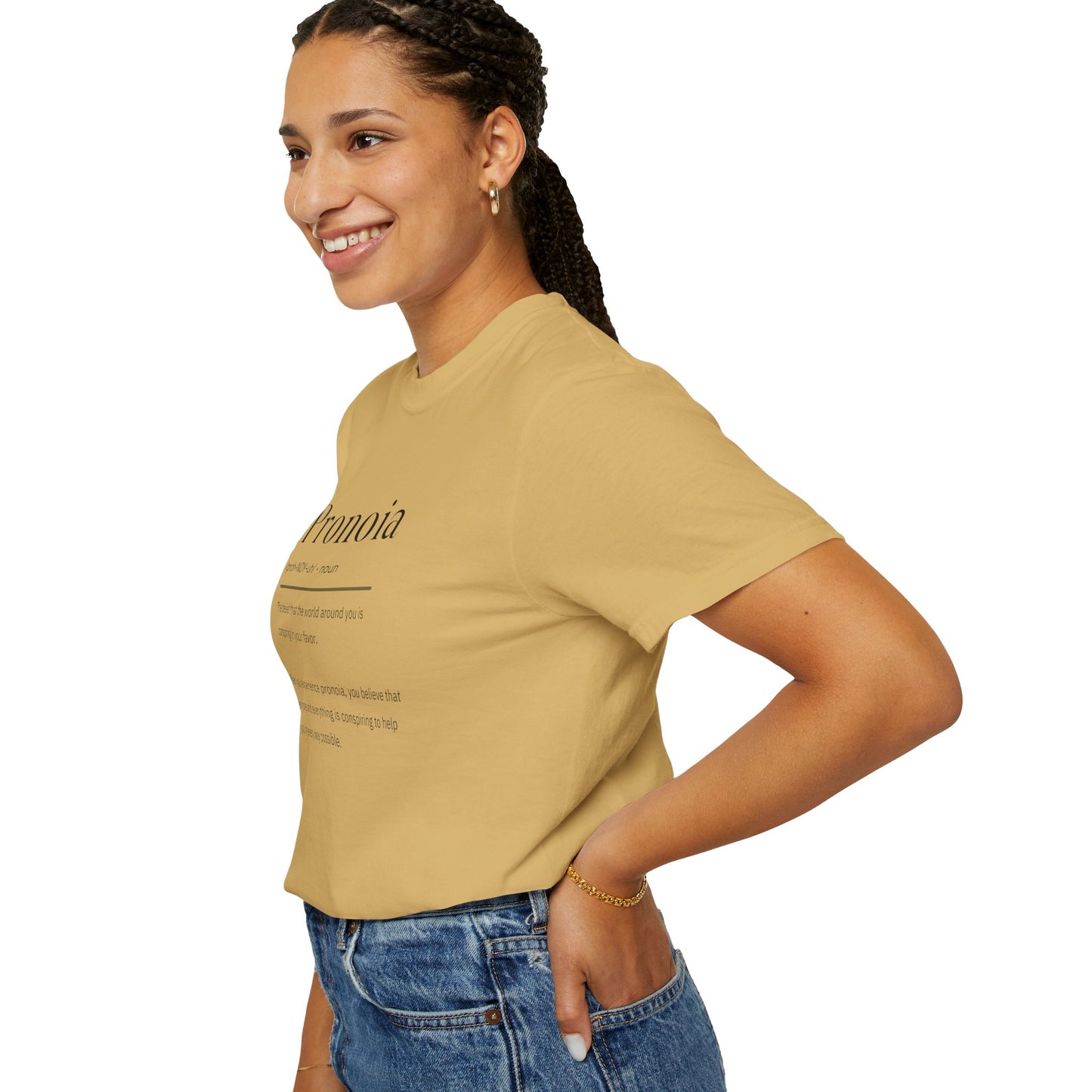 Pronoia Definition Shirt Fun Garment-Dyed T-shirt unisex