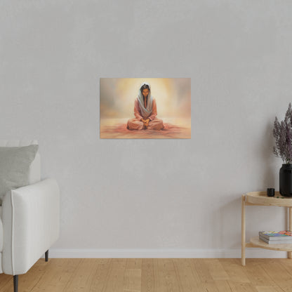 Stillness Fine Art Canvas Print, Spiritual Art, Gift for Her, Christian Artwork, Home Gift, Religious Artwork, Female Discipleship