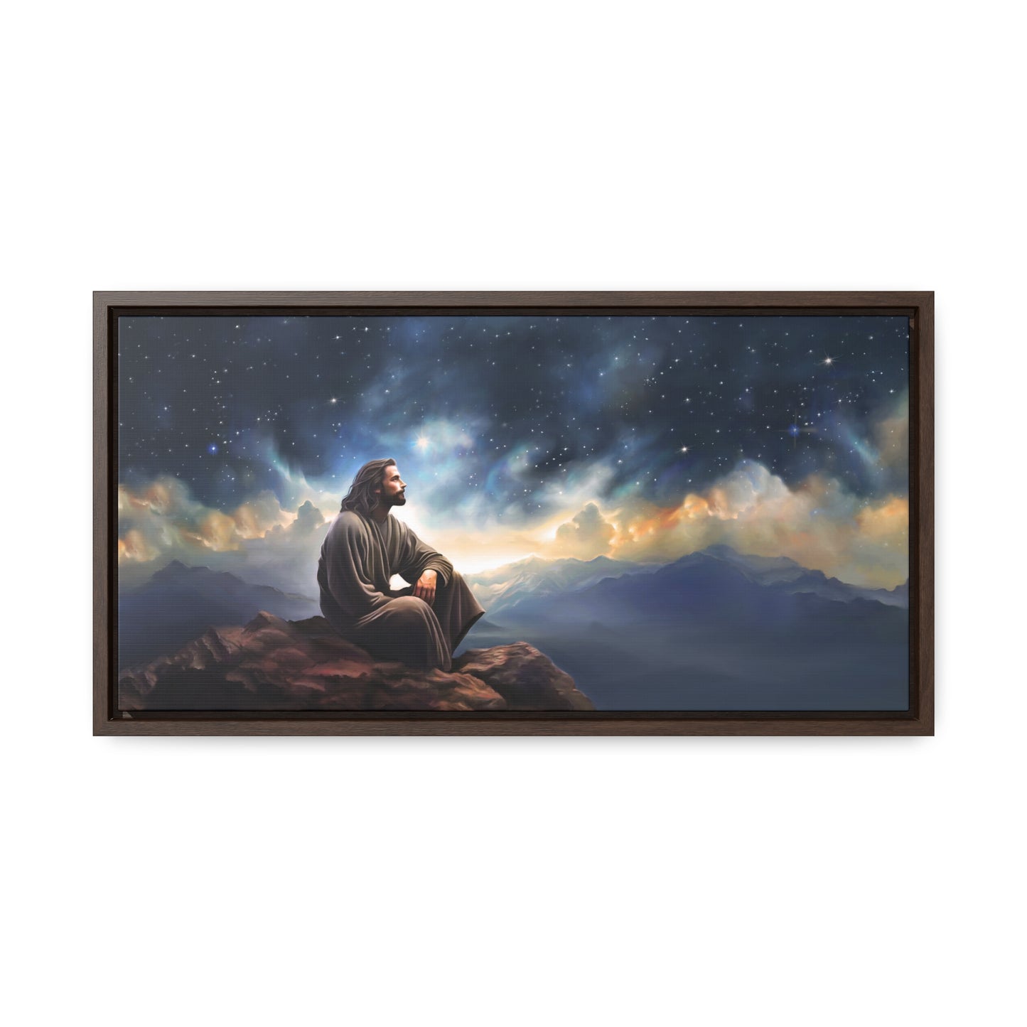 Jesus With The Stars, Fine Art Canvas Print, Many Sizes, Christian Art, Missionary Gifts