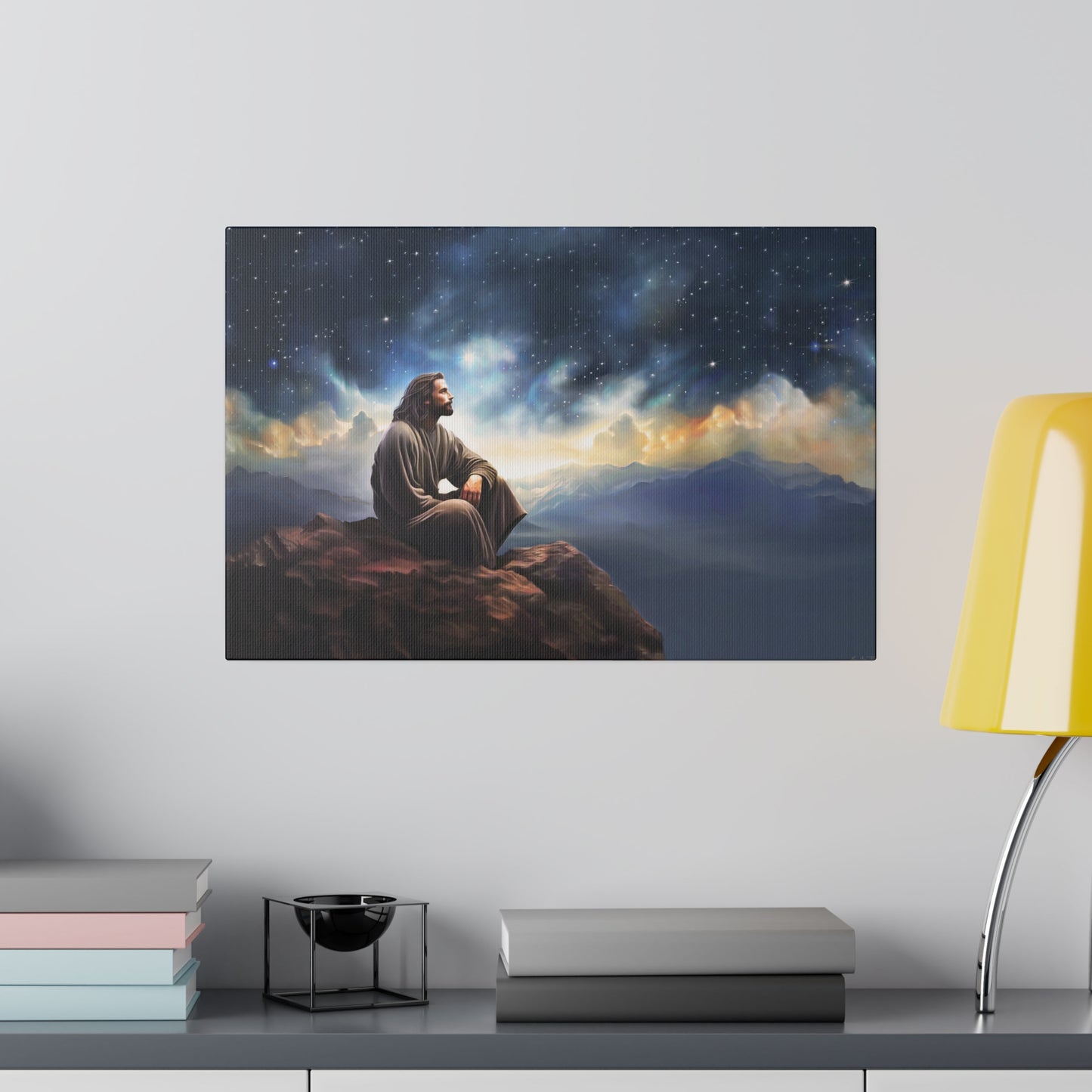 Jesus With The Stars, Fine Art Canvas Print, many sizes, Canvas, Christian Gift, Christian art