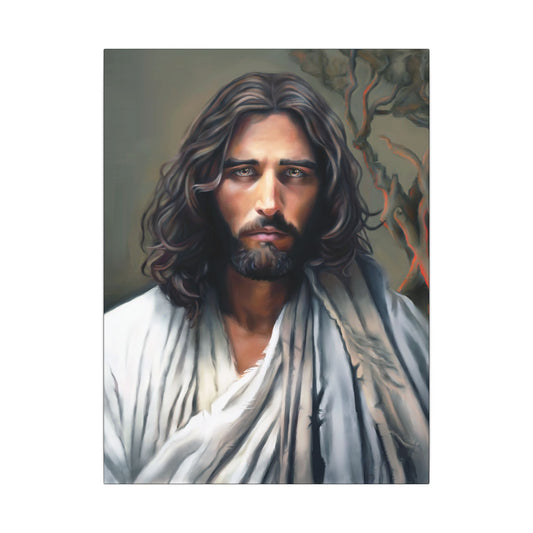 The End of Suffering Portrait of Christ, Fine Art Canvas Print, Christian Art, Beautiful Jesus Artwork, Jesus Christ Gift