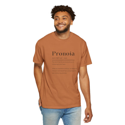 Pronoia Definition Shirt Fun Garment-Dyed T-shirt unisex