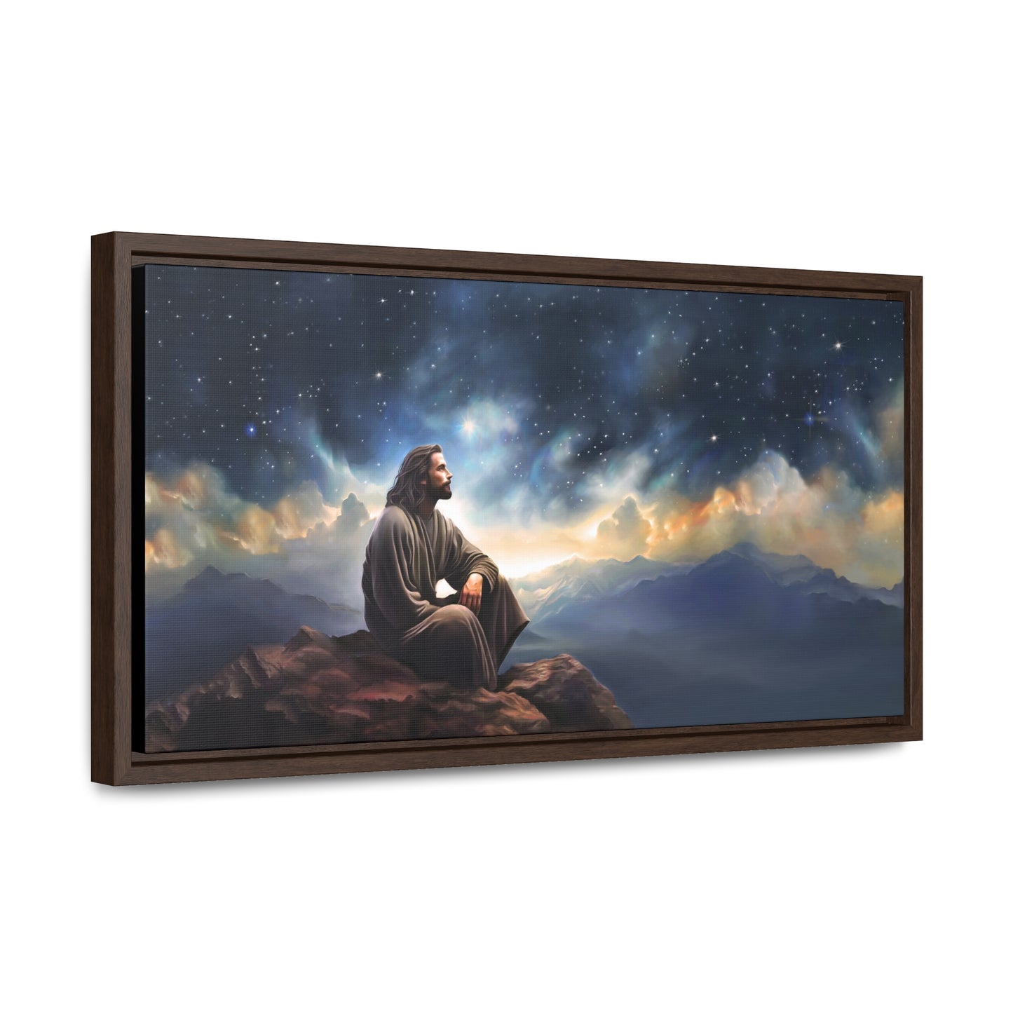 Jesus With The Stars, Fine Art Canvas Print, Many Sizes, Christian Art, Missionary Gifts