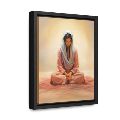 Stillness Speaks, Female Discipleship, Fine Art Canvas Print, Gift for Her, Spiritual Artwork, Stillness, Beauty for your wall