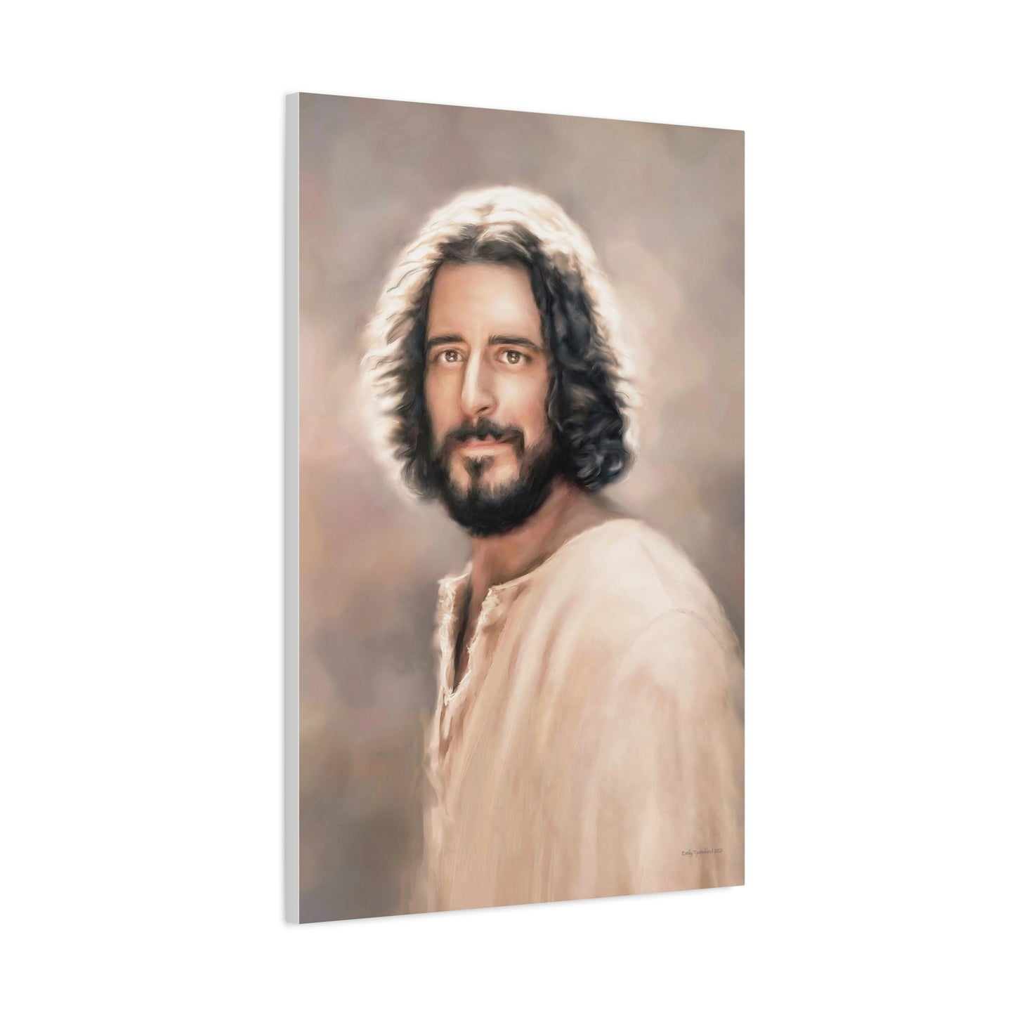 Jesus Christ Portrait, Fine Art Canvas Print, multiple sizes, The Chosen Artwork of Jesus Painting, Gift for Christian Homes