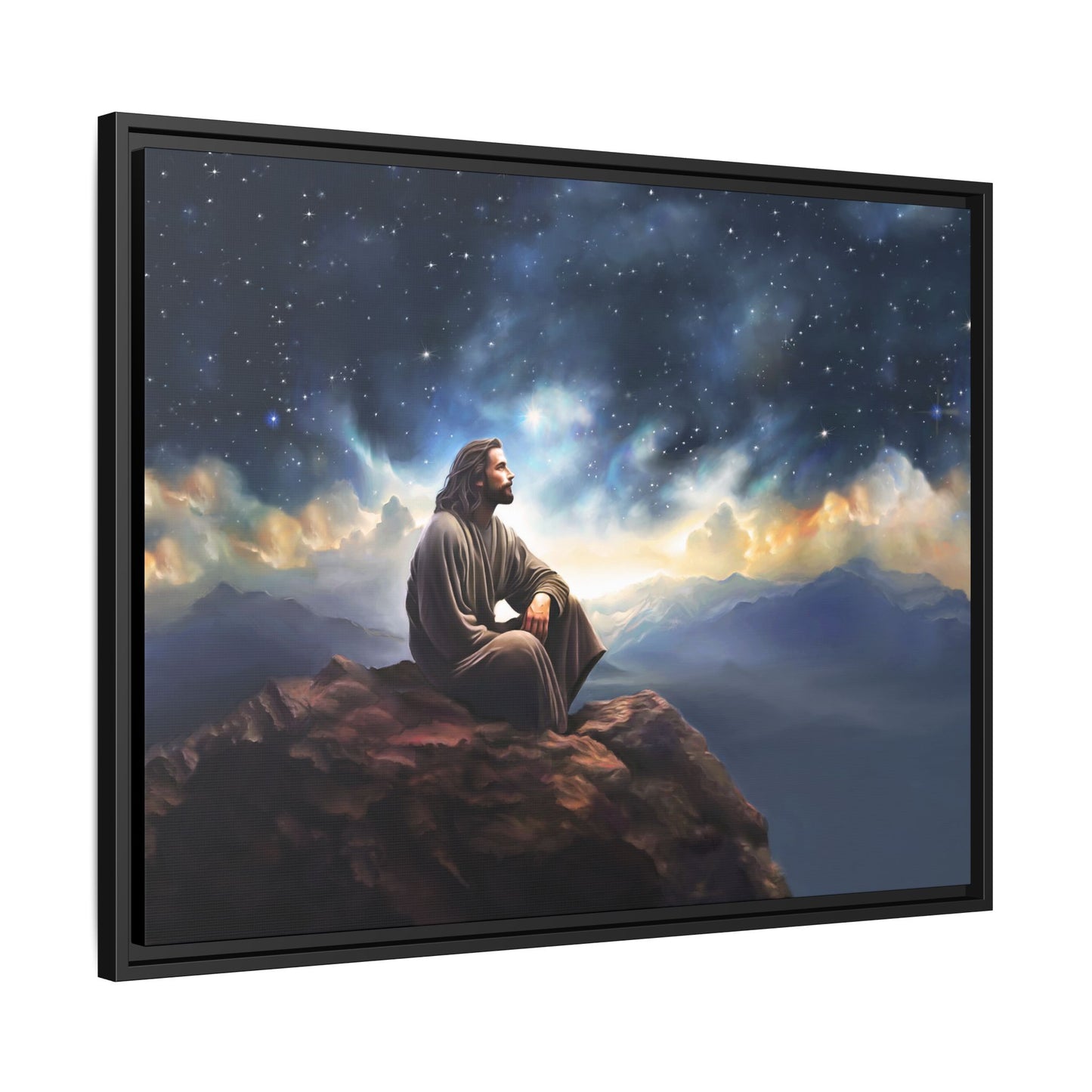 Jesus With The Stars, Fine Art Canvas Print, many sizes, Christian Art, Christian Gifts