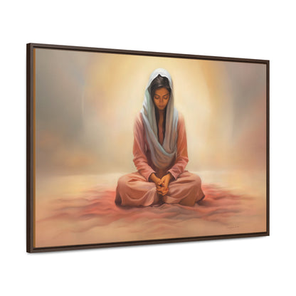 Stillness, Fine Art Canvas Print, Female Discipleship, Spiritual Art, Religious Artwork