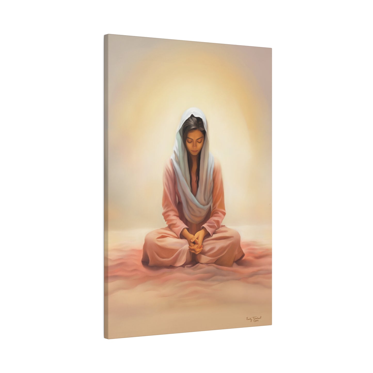 Stillness Fine Art Canvas Print, Spiritual Art, Gift for Her, Christian Artwork, Home Gift, Religious Artwork, Female Discipleship