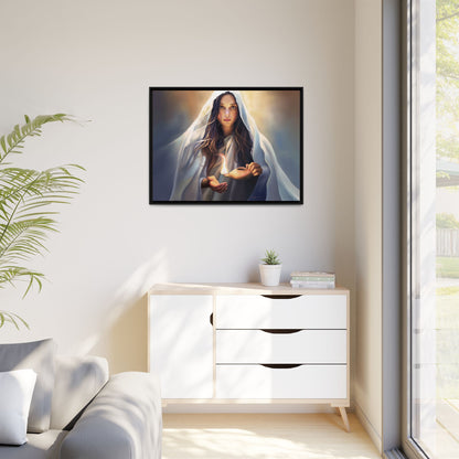 Mary Magdalene Woman Courage Framed Canvas Print of Painting, Female Discipleship, Beautiful Inspirational Art for Christians and Girls, 10 Virgins