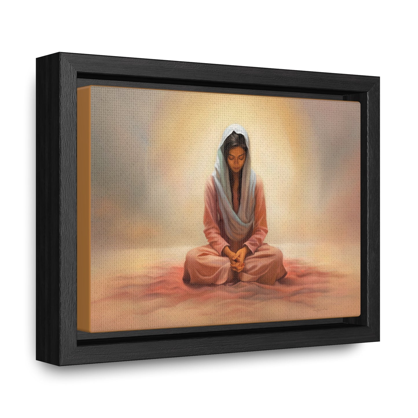 Stillness, Fine Art Canvas Print, Female Discipleship, Spiritual Art, Religious Artwork