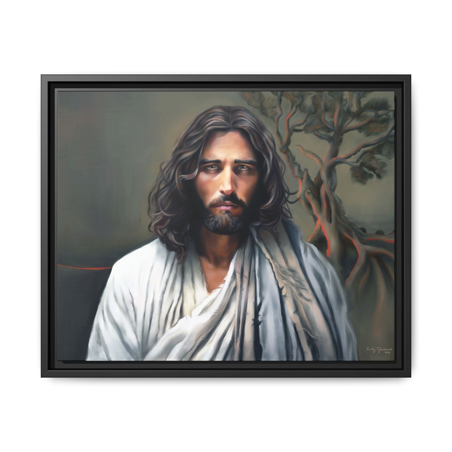 The End of Suffering, Jesus in Gethsemane, Fine Art Canvas Print, Christian Art, Jesus Artwork, Matte Canvas, Stretched, 0.75"