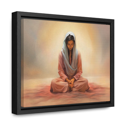 Stillness, Fine Art Canvas Print, Female Discipleship, Spiritual Art, Religious Artwork