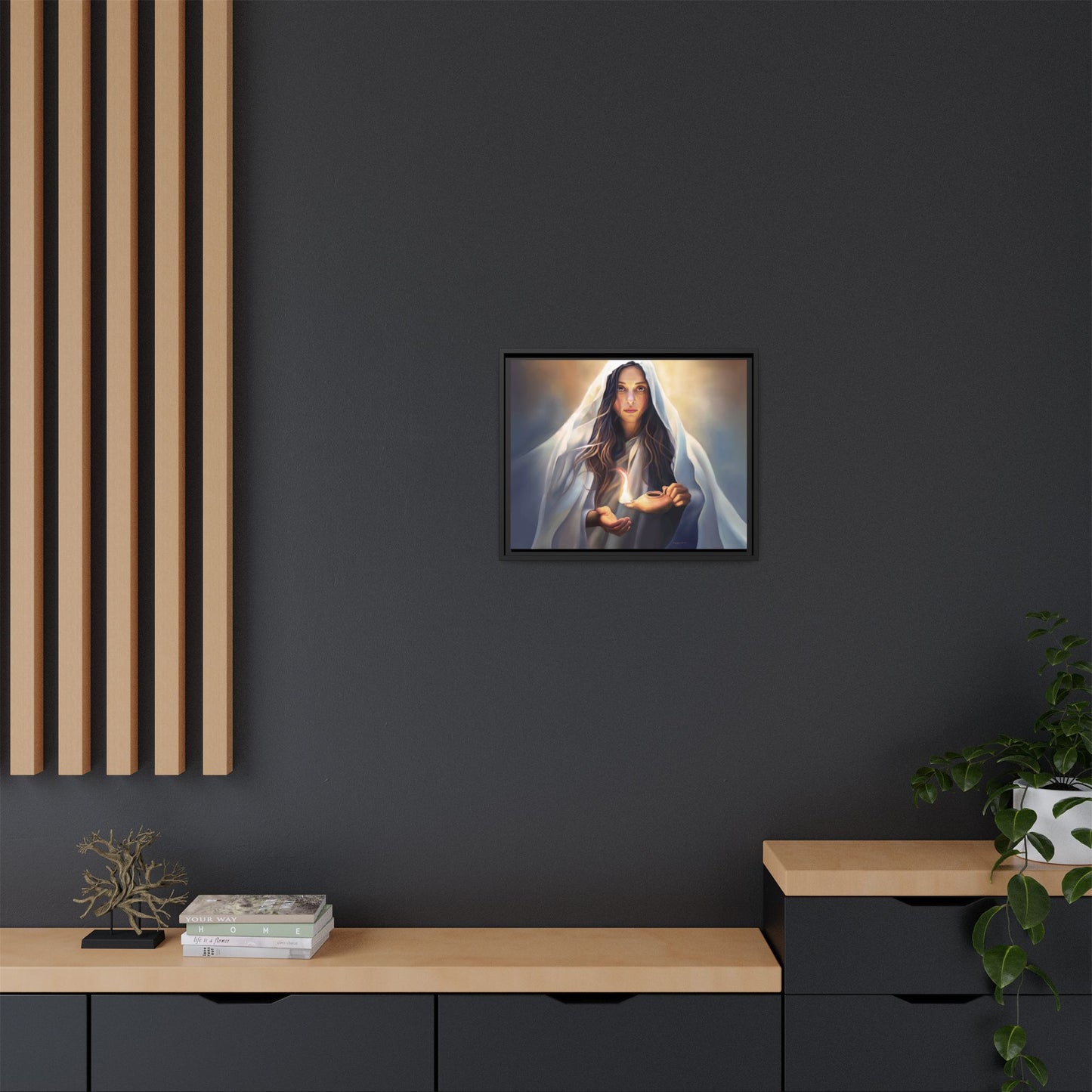 Mary Magdalene Woman Courage Framed Canvas Print of Painting, Female Discipleship, Beautiful Inspirational Art for Christians and Girls, 10 Virgins