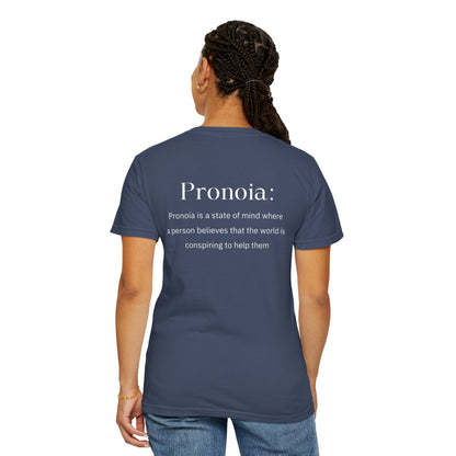 Pronoia Definition Shirt Fun Garment-Dyed T-shirt unisex