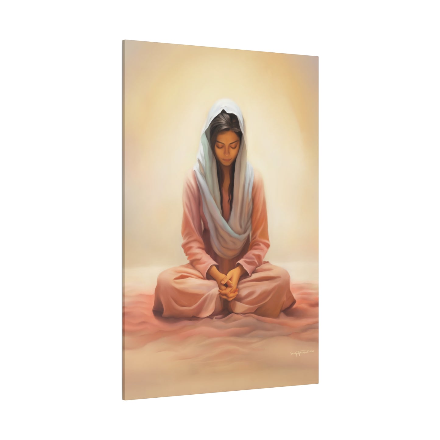 Stillness Fine Art Canvas Print, Spiritual Art, Gift for Her, Christian Artwork, Home Gift, Religious Artwork, Female Discipleship