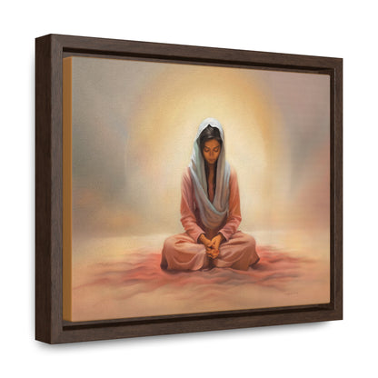 Stillness, Fine Art Canvas Print, Female Discipleship, Spiritual Art, Religious Artwork