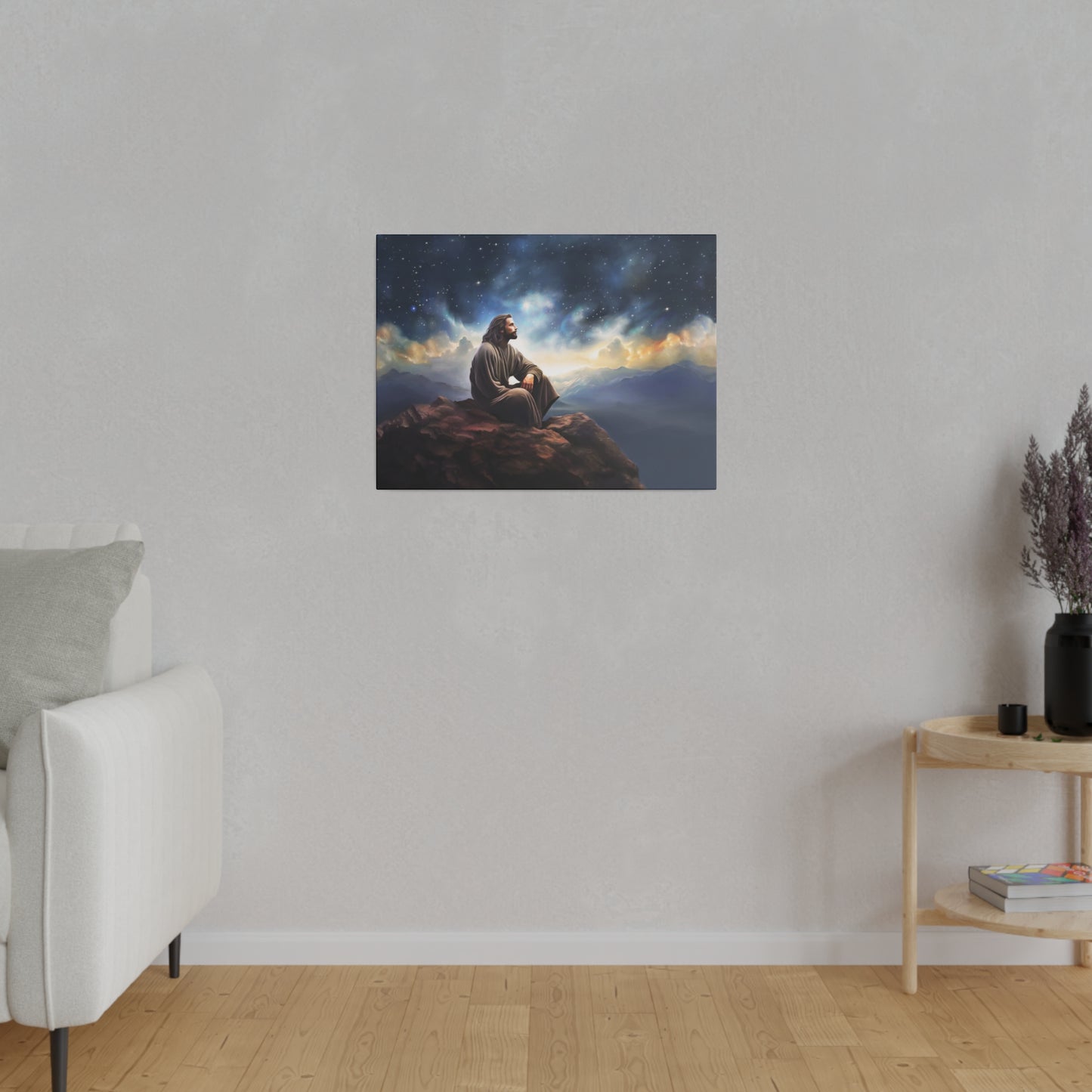 Jesus With The Stars, Fine Art Canvas Print, many sizes, Canvas, Christian Gift, Christian art