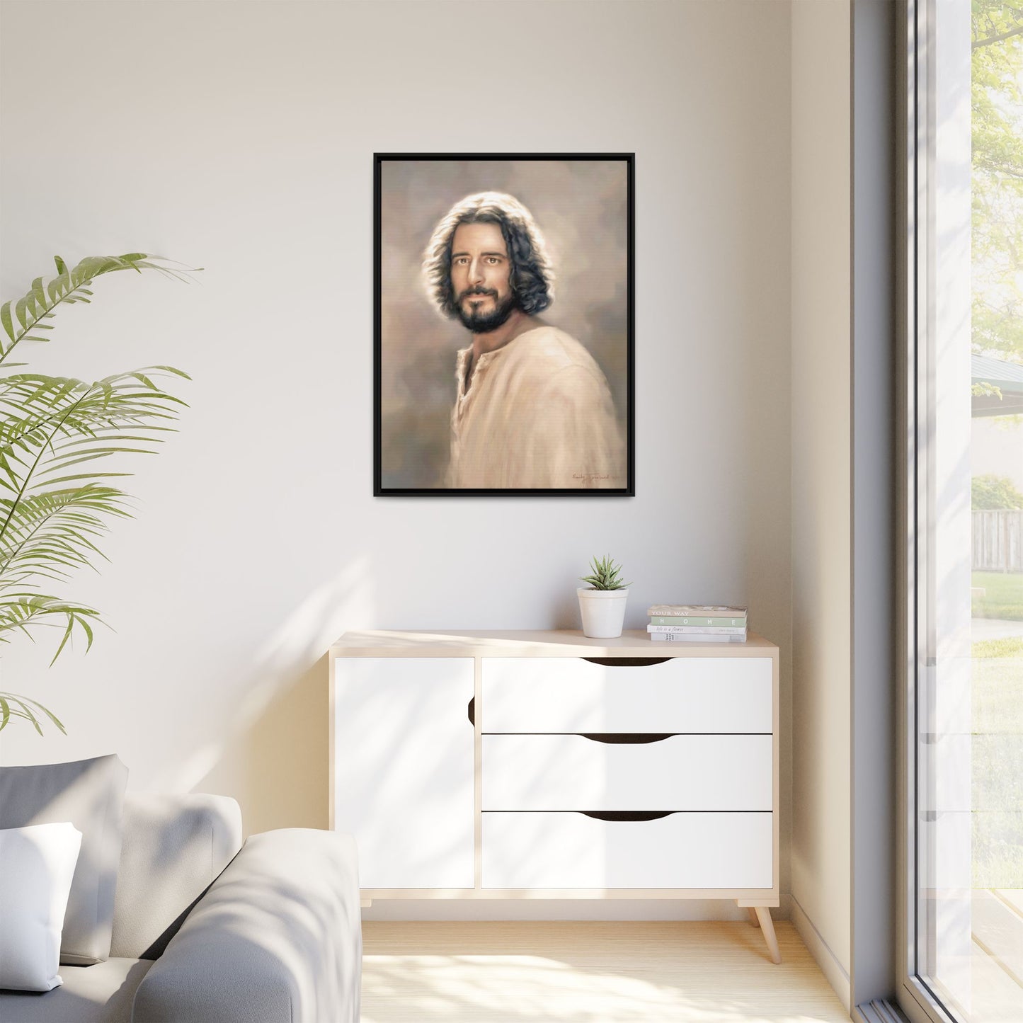 You Belong Jesus Portrait, Fine Art Canvas Print, Framed, The Chosen Art Inspired Artwork of Jesus Christ