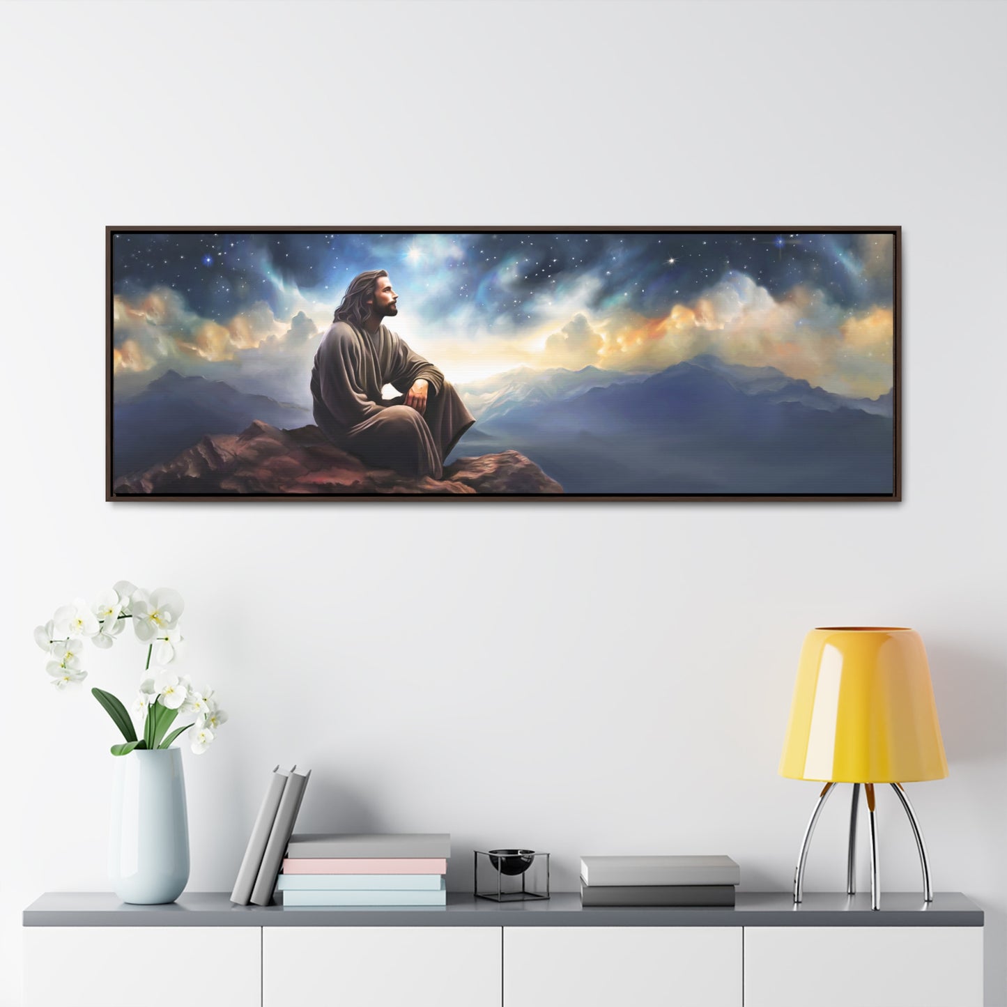 Jesus With The Stars, Fine Art Canvas Print, Many Sizes, Christian Art, Missionary Gifts