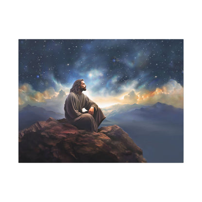 Jesus With The Stars, Fine Art Canvas Print, many sizes, Canvas, Christian Gift, Christian art, Missionary Gift