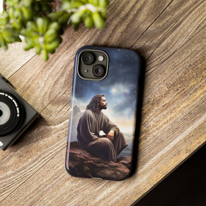 Jesus With The Stars Tough Phone Cases for Missionaries, Fun Special Gift for Bishops, Missionaries, Fun Gift for your missionary