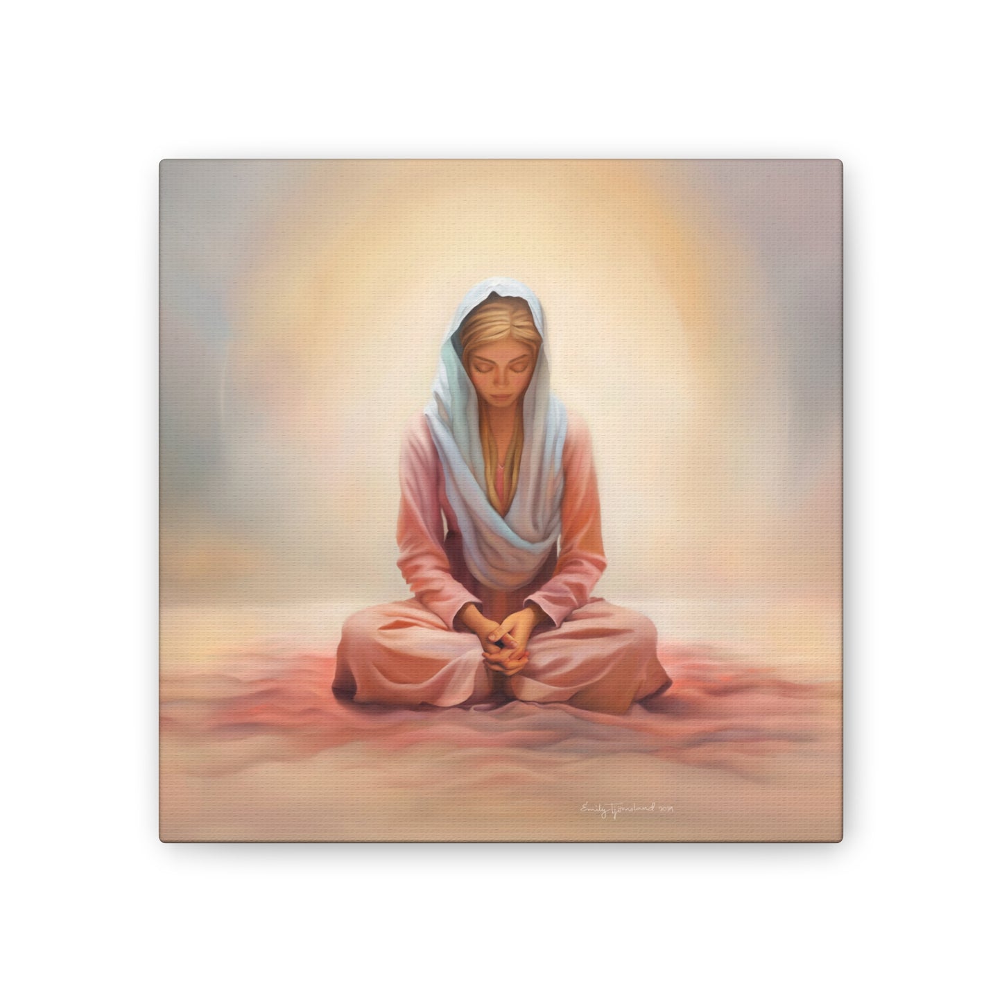 Stillness, Fine Art Canvas Print, Female Discipleship