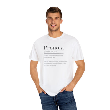 Pronoia Definition Shirt Fun Garment-Dyed T-shirt unisex