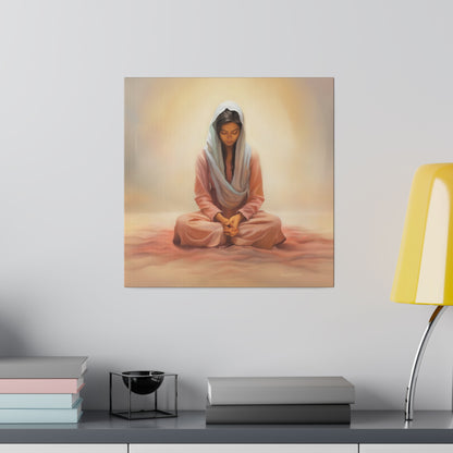 Stillness Fine Art Canvas Print, Spiritual Art, Gift for Her, Christian Artwork, Home Gift, Religious Artwork, Female Discipleship