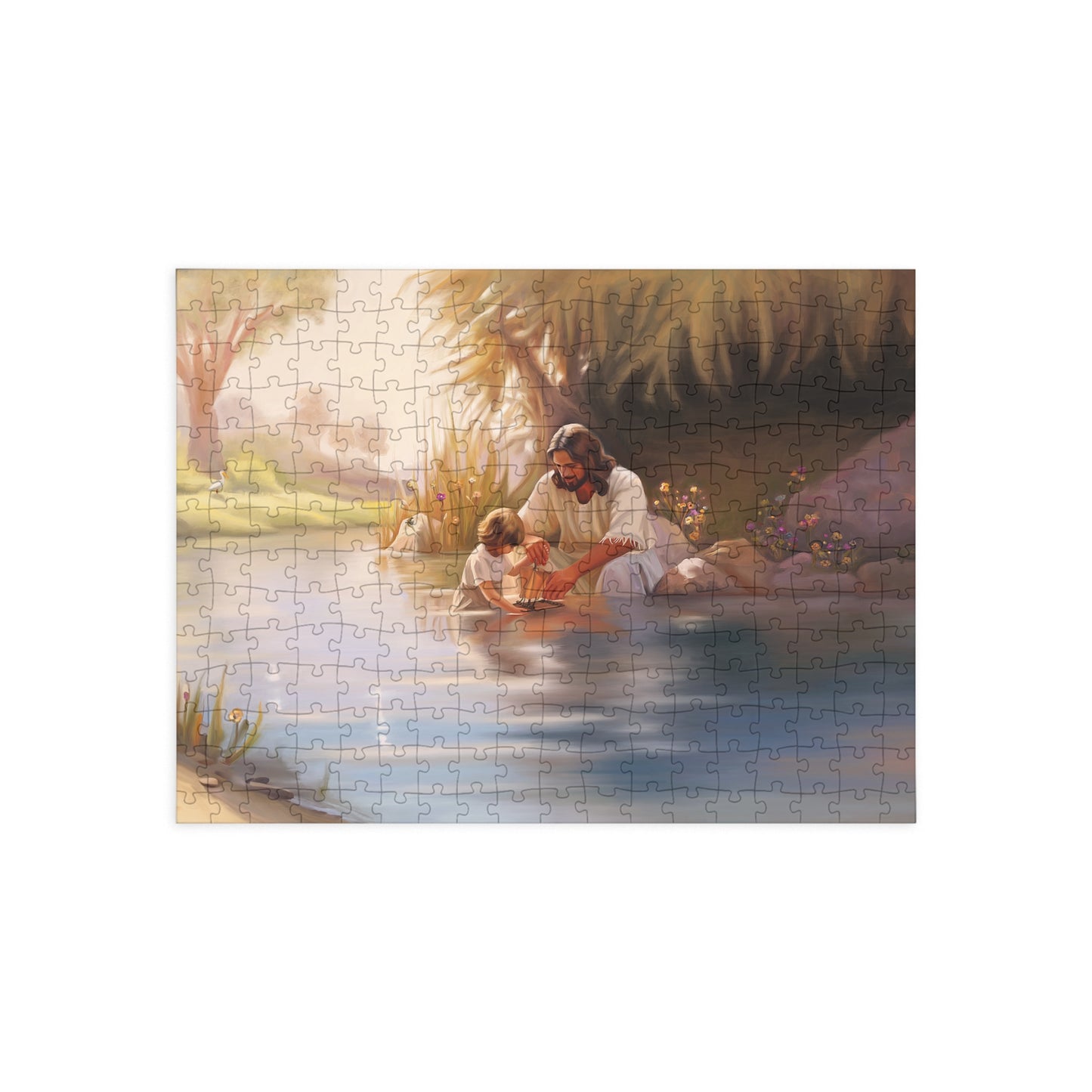 Jesus Christ Puzzle (96, 252, 500, 1000-Piece), Christian Games for Families, Puzzle for the kids, Great gifts for fam