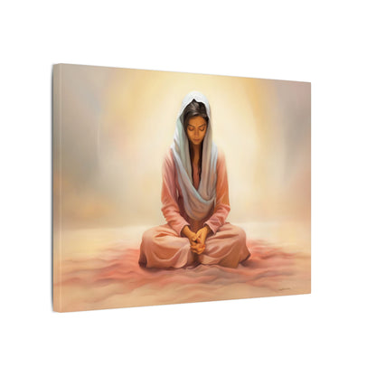 Stillness Fine Art Canvas Print, Spiritual Art, Gift for Her, Christian Artwork, Home Gift, Religious Artwork, Female Discipleship