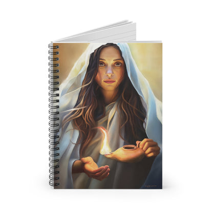 Mary Magdalene Spiral Notebook - Ruled Line, Christian Gift, Young Women gift, Stationary for Christian women