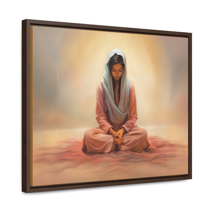 Stillness, Fine Art Canvas Print, Female Discipleship, Spiritual Art, Religious Artwork