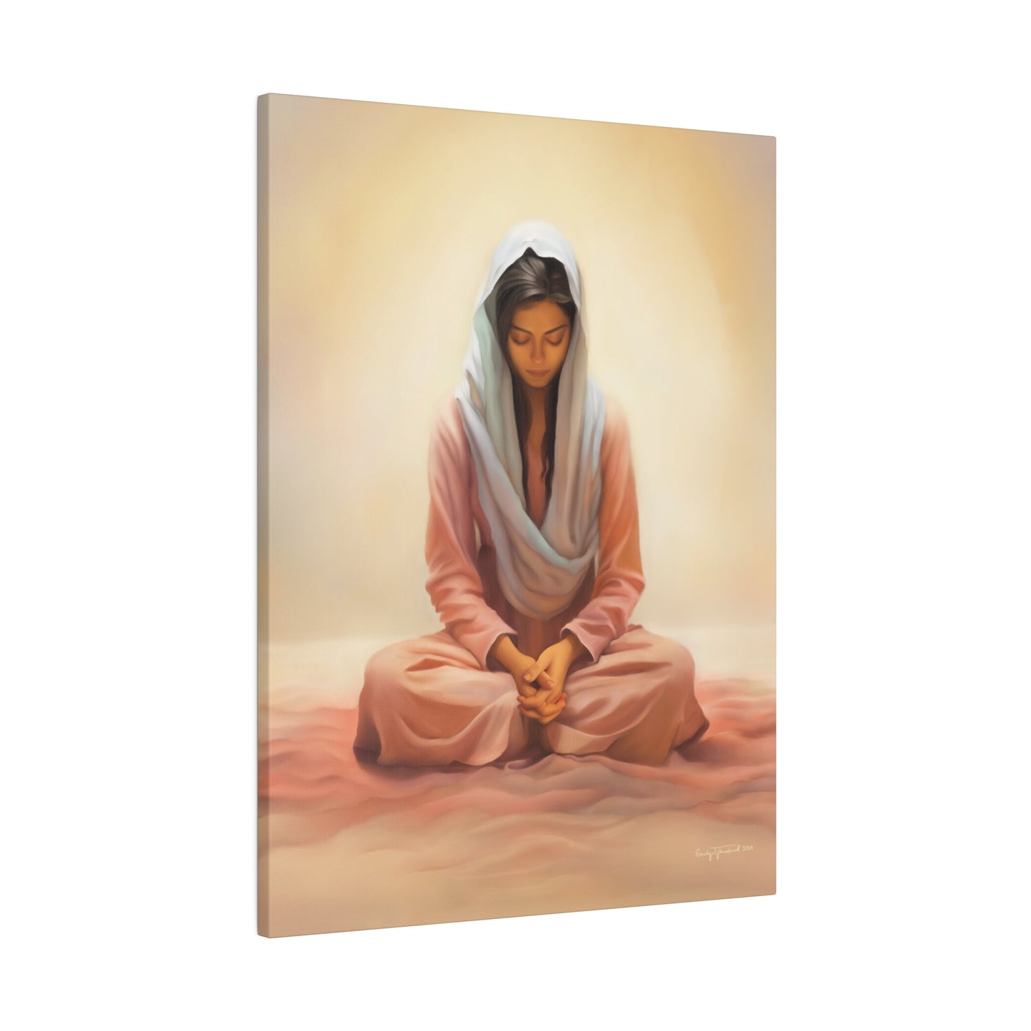 Stillness Fine Art Canvas Print, Spiritual Art, Gift for Her, Christian Artwork, Home Gift, Religious Artwork, Female Discipleship